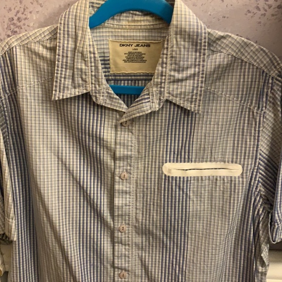 DKNY Shades of Blue Striped Pattern - Picture 4 of 4